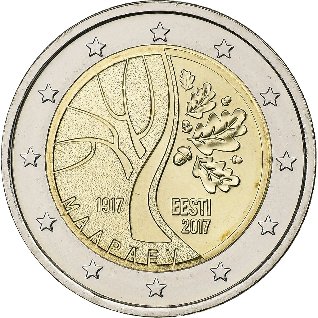 Estland,
2 euro,
2017