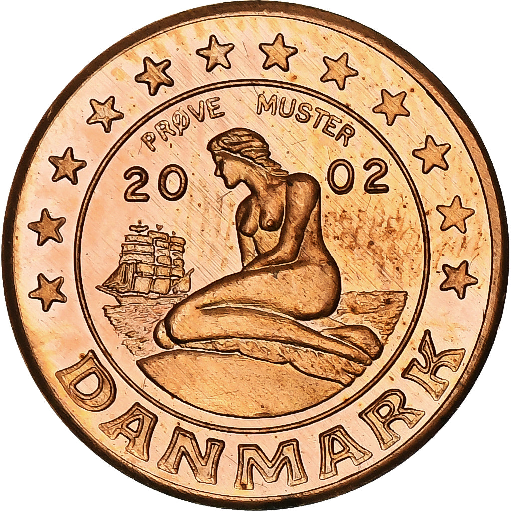 Dania,
2 eurocenty,
Fantasie-Euro-Muster