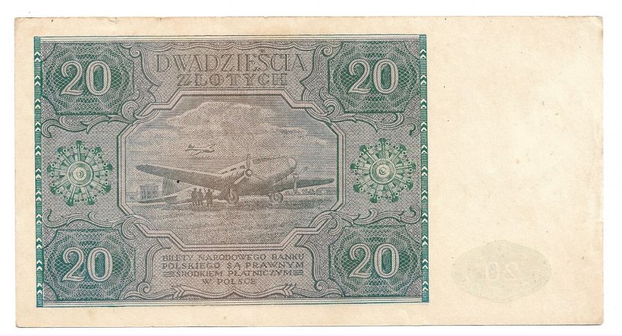 20 złotych 1946 r. - Seria D (K37)
