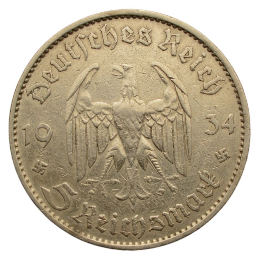 Niemcy - 5 Marek 1934 A - Kościół
