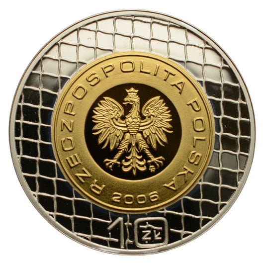 10 złotych - Mistrzostwa Świata w Piłce Nożnej - Niemcy 2006 (platerowana)