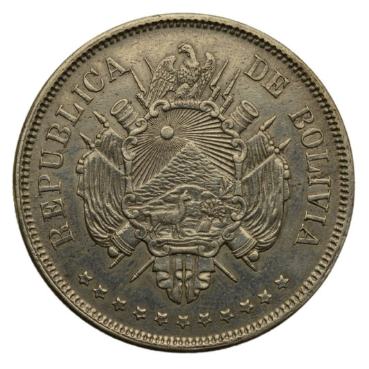Boliwia - Un Boliviano 1870 r.