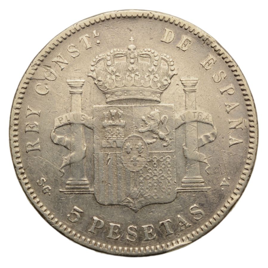 Hiszpania - 5 Pesetas 1898 r. - Alfonso XIII