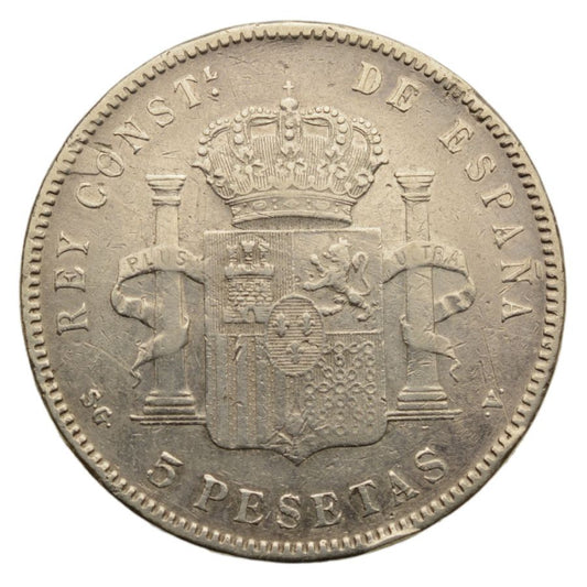 Hiszpania - 5 Pesetas 1898 r. - Alfonso XIII