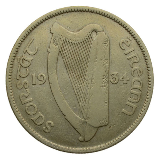 Irlandia - 1/2 crown 1934 r.