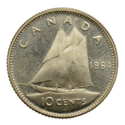Kanada - 10 cents 1964 r. - Żaglowiec