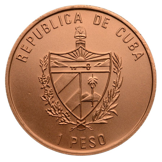 Kuba - 1 Peso 1990 r. - Aborygeni 1492-1992