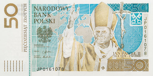 Pierwszy banknot kolekcjonerski - Jan Paweł II