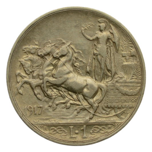 Włochy - 1 Lira 1917 r.